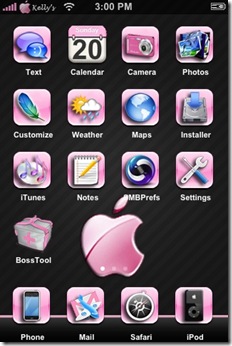 Pink&NBlack-iphone-Theme